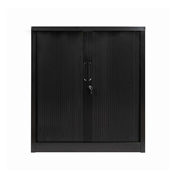 Tambour Door Cupboard Half Size Black